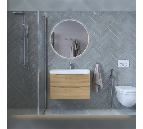Тумба под раковину подвесная Velvex Clay tp.CLA.9595.80.2Y дуб верона, 80 см