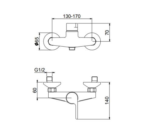 Смеситель для душа Webert DoReMi DR870102345, никель