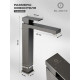 Смеситель для раковины высокий FILARETE Fing FL6040BG, графит