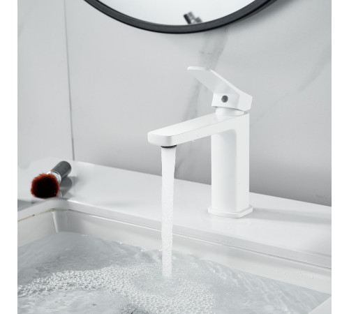 Смеситель для раковины Raffine F0199C, белый
