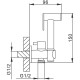 Гигиенический душ без смесителя FRAP F7501, хром