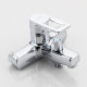 Смеситель для ванны FRUD R32072, хром