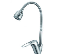 Смеситель для кухни с гибким изливом D-Lin D150628-T, хром