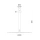 Верхний душ с кронштейном Fiore 30CR8645, хром