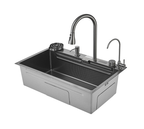 Многофункциональная кухонная мойка Savol S-SC002Q, графит