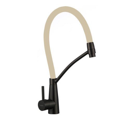 Смеситель для кухни с гибким изливом Fmark FS8255H-12, черный