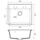Кухонная мойка GranFest QUADRO 561, черный