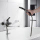 Смеситель для ванны Shevanik S4322T, оружейная сталь