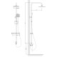 Душевой гарнитур VODA VST1000-7Black, черный