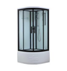 Душевая кабина Timo Standart Black T-6600B, 100x100x220