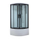 Душевая кабина Timo Standart Black T-6600B, 100x100x220
