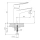 Смеситель для раковины Haiba HB10506, хром