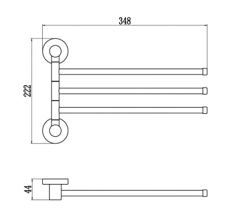 Полотенцедержатель Savol S-005603Q, графит