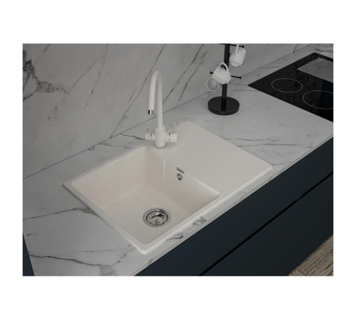 Кухонная мойка GranFest URBAN 668L, белый