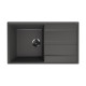 Кухонная мойка Ulgran Quartz Prima 850-09, мокрый асфальт