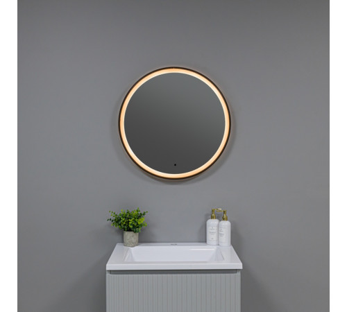 Зеркало Silver Mirrors Делуна/Deluna D700 TX (алюм. профиль, цвет черный, бесконтактный сенсор)