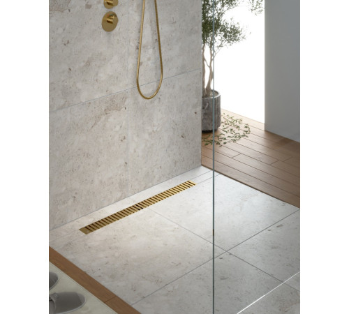 Душевой лоток TIMO Drain System DS230107/17, матовое золото
