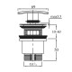 Донный клапан Raiber RLET-58