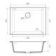 Кухонная мойка Rivelato Стриа 5649, серый