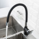Смеситель для кухни с гибким изливом FRAP F4453-04, черный