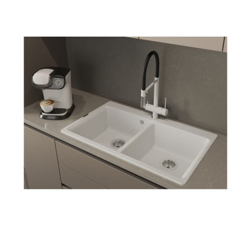 Кухонная мойка Rivelato AXEL X-90-2D, иней