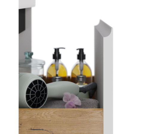 Тумба с раковиной подвесная Dreja Luxury 70 см, белый