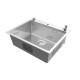 Кухонная мойка Ulgran Steel 600х500, брашированная сталь