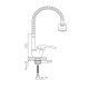 Смеситель для кухни Cron CN4303, хром