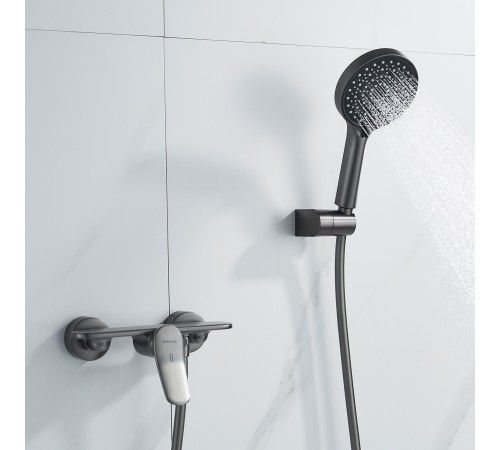 Смеситель для душа Shevanik S4716T, оружейная сталь