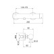 Смеситель для душа Webert ONE-B NB870102560, черный