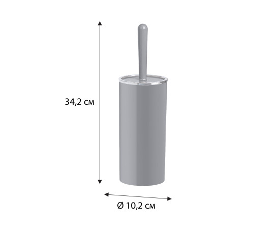 Ершик FIXSEN ROUND GRAY FX-453-5, серый