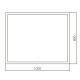 Зеркало RAVAL Статика Stc.02.1000x800/W/RL, 100 см