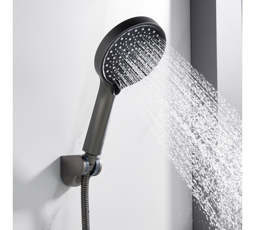 Смеситель для ванны Shevanik S4322T, оружейная сталь