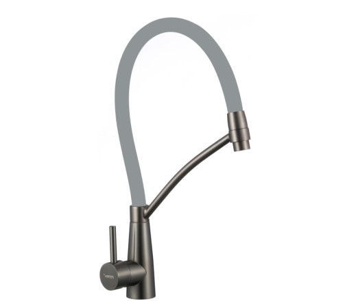 Смеситель для кухни с гибким изливом Fmark FS8255Q-04, графит