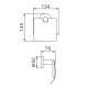 Держатель для туалетной бумаги FRAP F30103, сатин