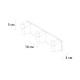 Планка с тремя крючками FIXSEN  TREND GRAPHITE FX-98005-3, графит