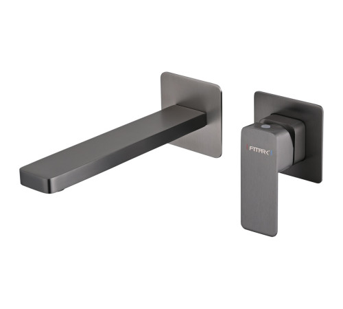 Смеситель для раковины встраиваемый Fmark FS8731Q, графит
