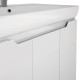 Тумба с раковиной подвесная Dreja Q Plus (D) 80 см, белый