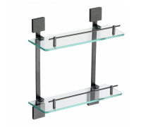 Полка стеклянная Savol S-06522Q, графит