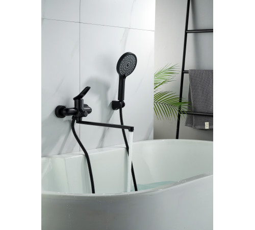 Смеситель для ванны Shevanik S4722H, черный