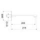Излив Webert One-X AC1073015, хром