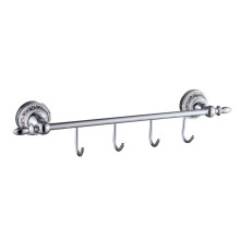 Планка с крючками Savol S-06874A, хром