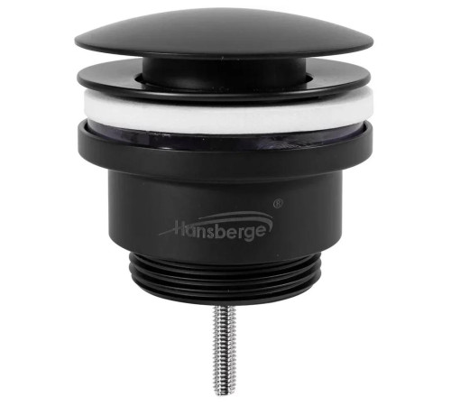 Донный клапан для раковины Hansberge H107BL, черный