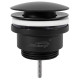 Донный клапан для раковины Hansberge H107BL, черный