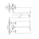 Смеситель для ванны Cron CN22142-8, белый