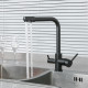 Смеситель для кухни с подключением фильтра FRUD R43053-7, черный