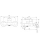 Смеситель для ванны BRAVAT F63783C-01A-SW, хром