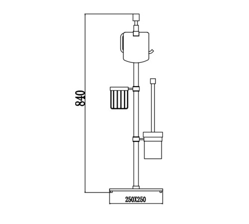 Напольная стойка Savol S-0Y650H, черный