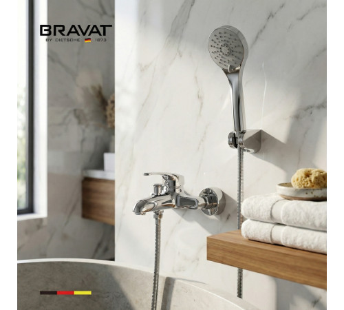 Смеситель для ванны BRAVAT F6538671CP-B-SW, хром