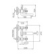 Смеситель для ванны FRAP F3024, хром